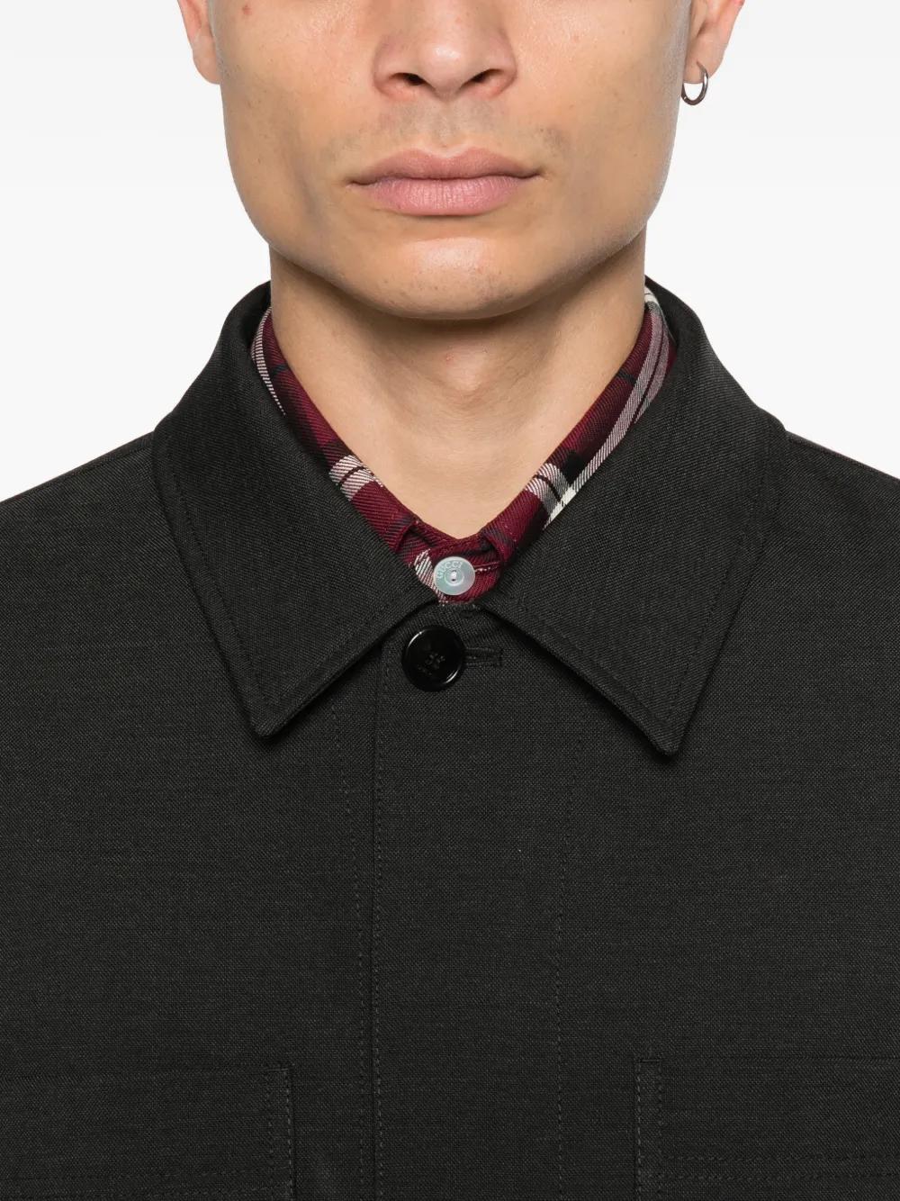 メンズ Gucci シャツジャケット ブラック | Lyst