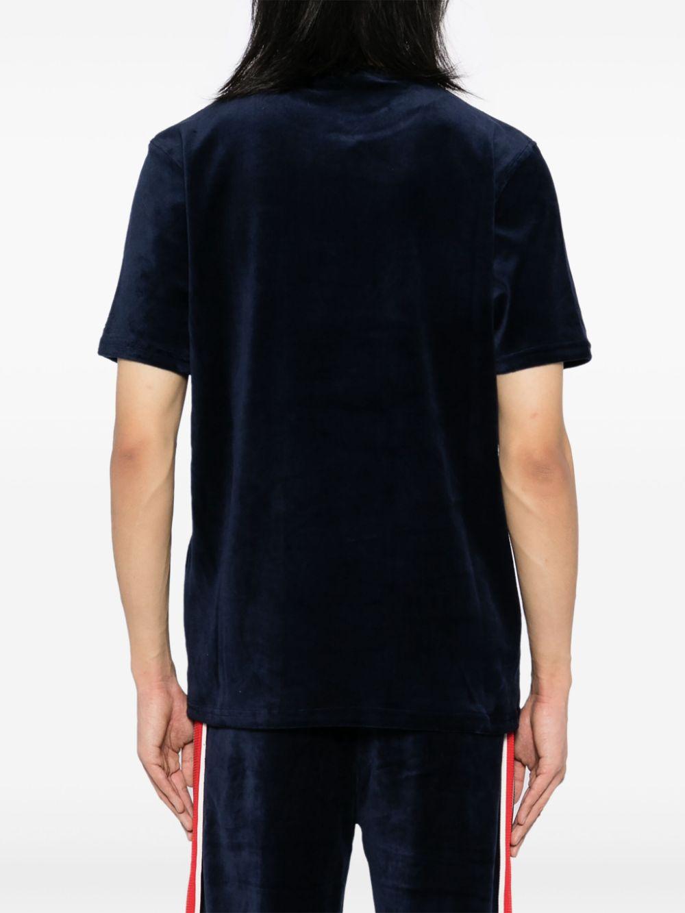 Sergio Tacchini メンズ ブラック ロゴ Tシャツ Tシャツ
