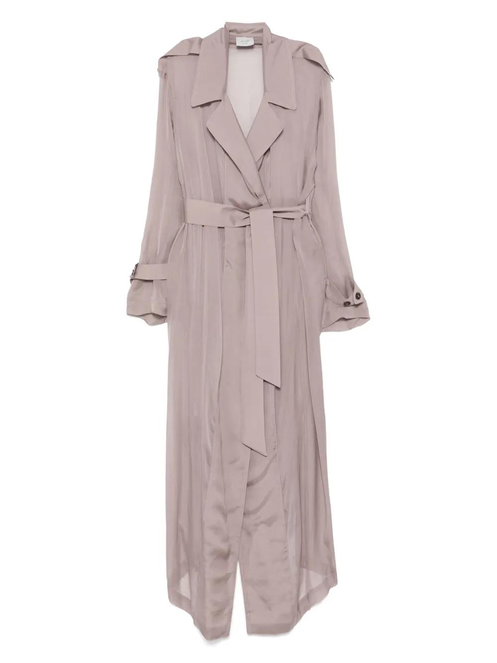 Alysi Spolverino Chiffon Trench Coat in Purple Lyst