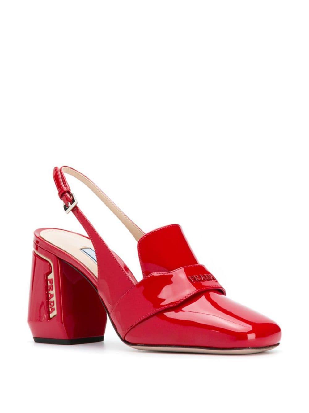 prada square toe pumps