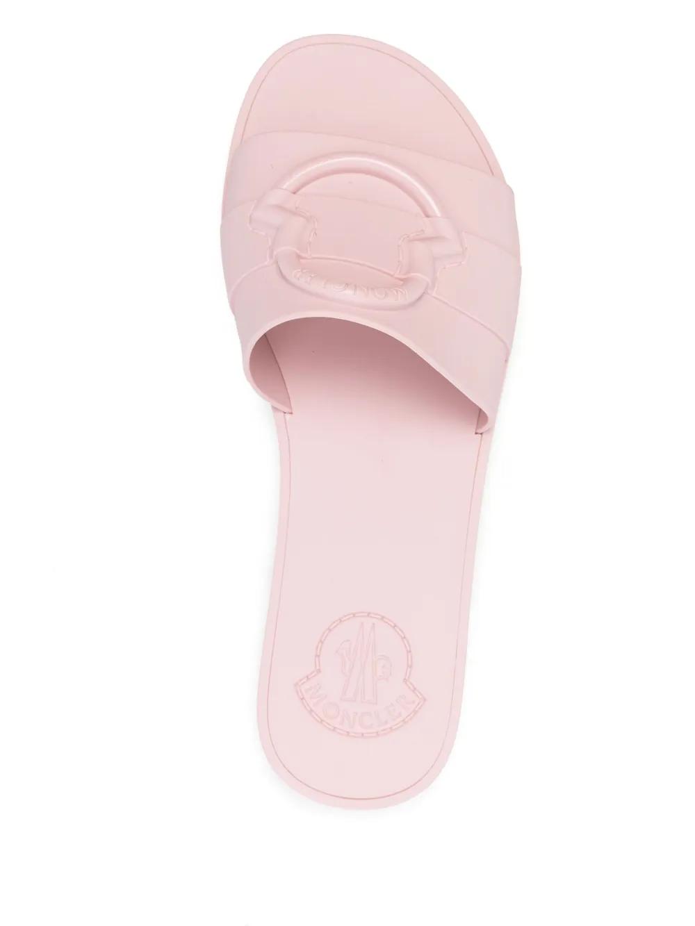 セール☆ [MONCLER] ラバー フラット サンダル 2色 関税込】MONCLER モンクレール◇Basile ロゴ ラバー サンダル
