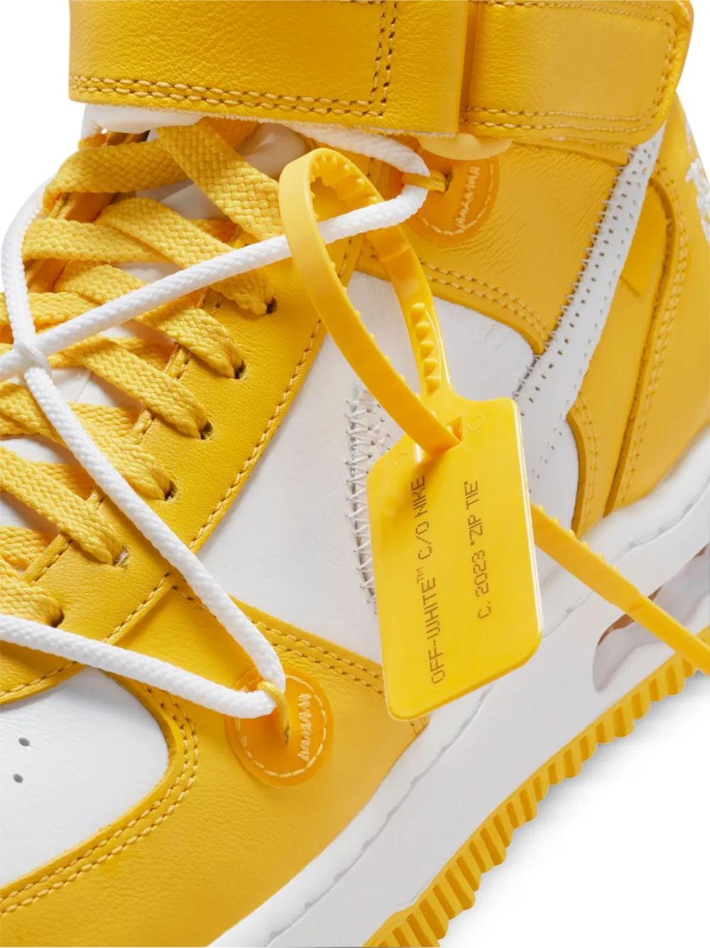 white and yellow air force 1