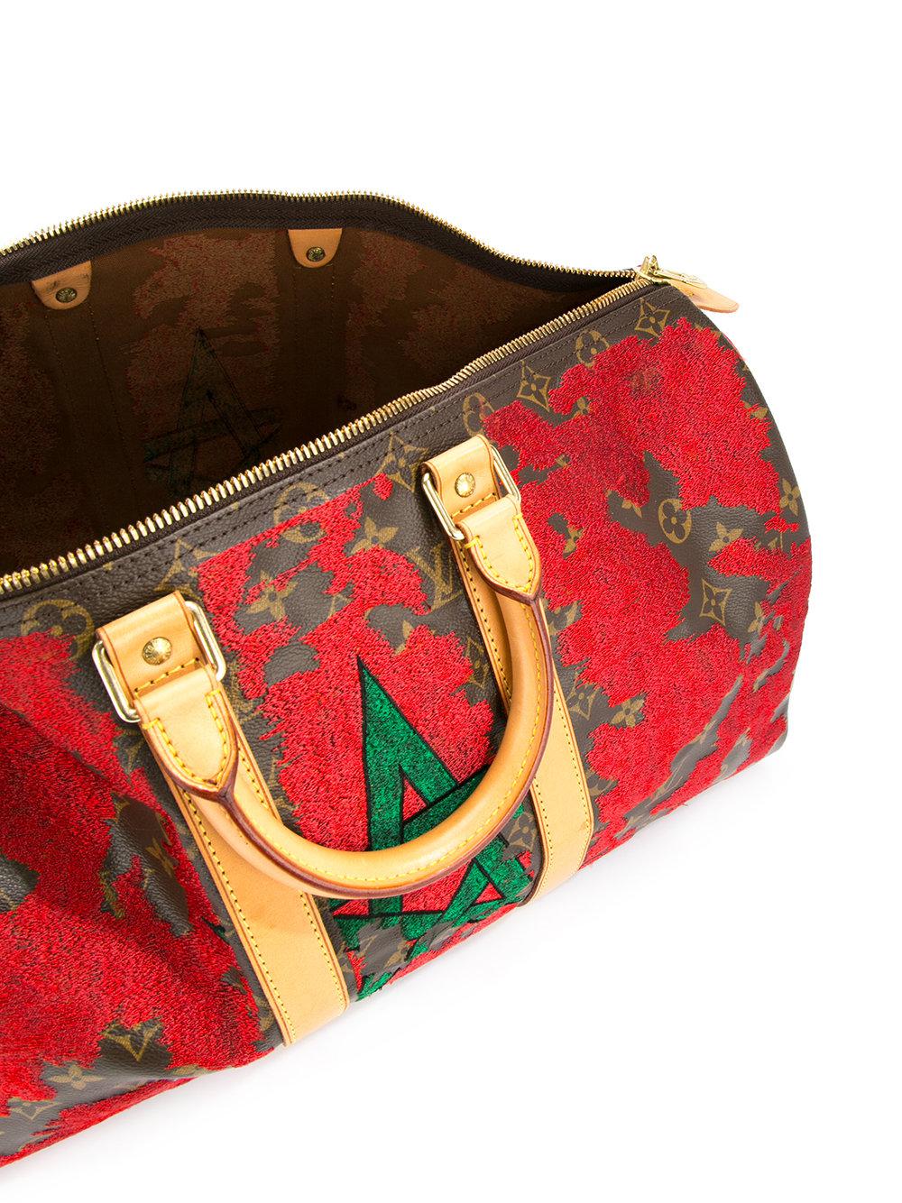Jay Ahr Canvas Morocco Flag Vintage Louis Vuitton Keepall in Red - Lyst