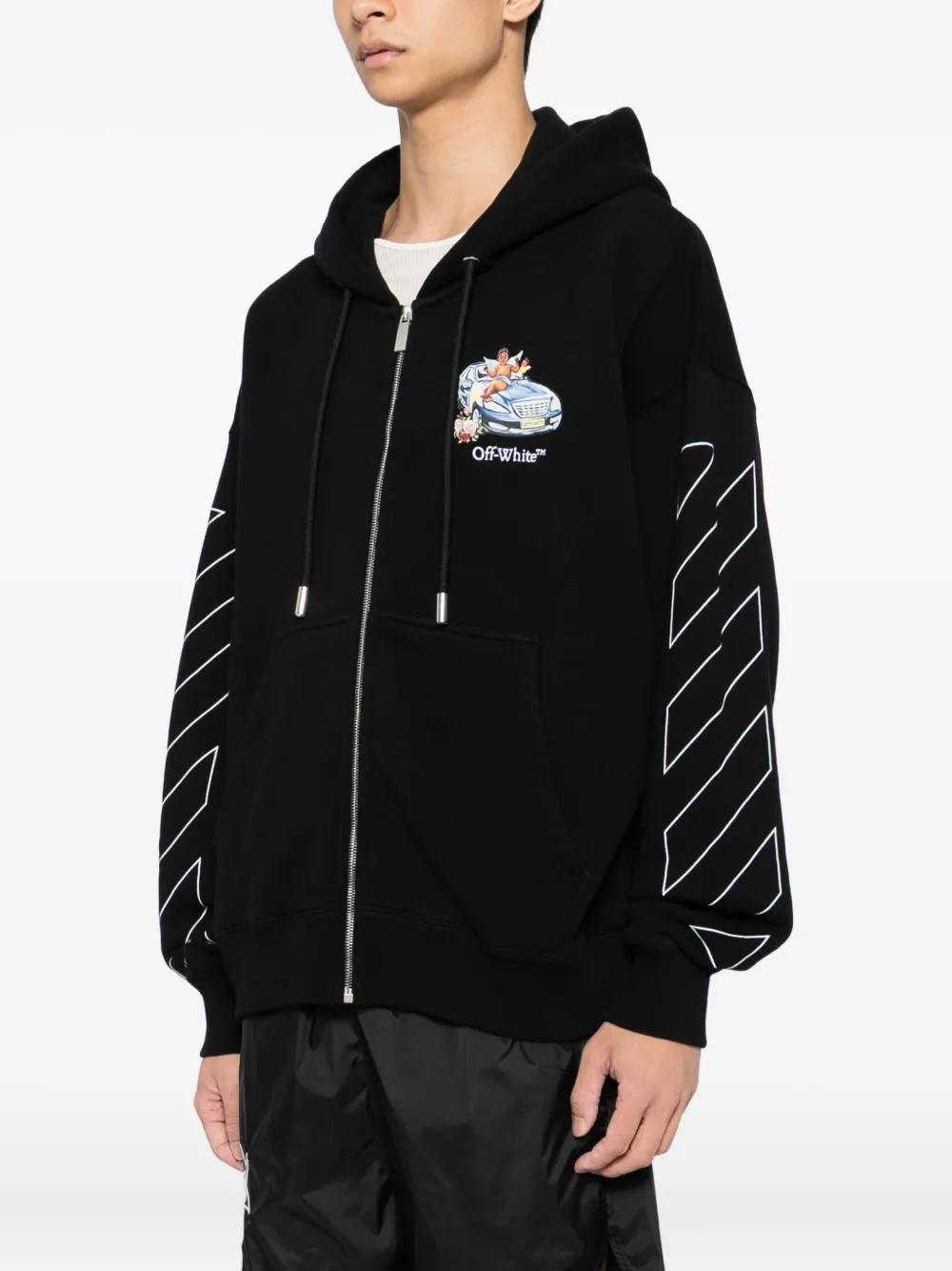 パーカー・フーディ Off-White Black Vibe Arrow Sweatshirt Off-White Vibe Arrow Skate Hoodie | Black | FARFETCH