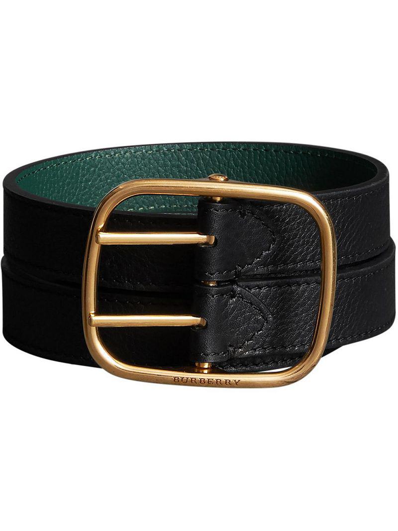 Burberry Doublestrap Leather Belt in Black Lyst