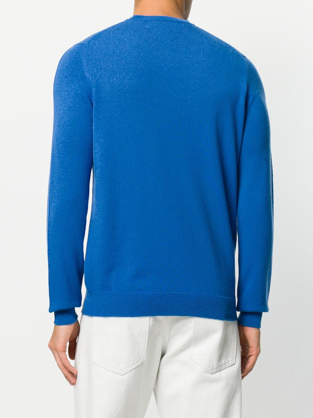 Pringle Of Scotland Cashmere Crew Neck Jumper In Blue For Men Lyst 53F