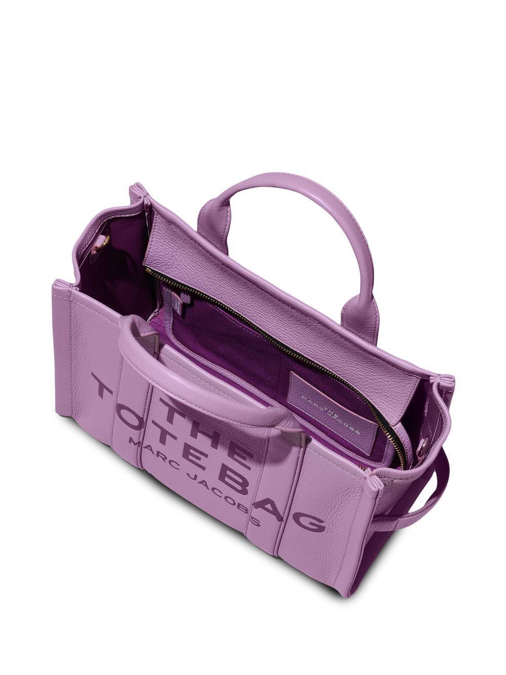 Marc Jacobs The Leather Small Tote Bag in Purple