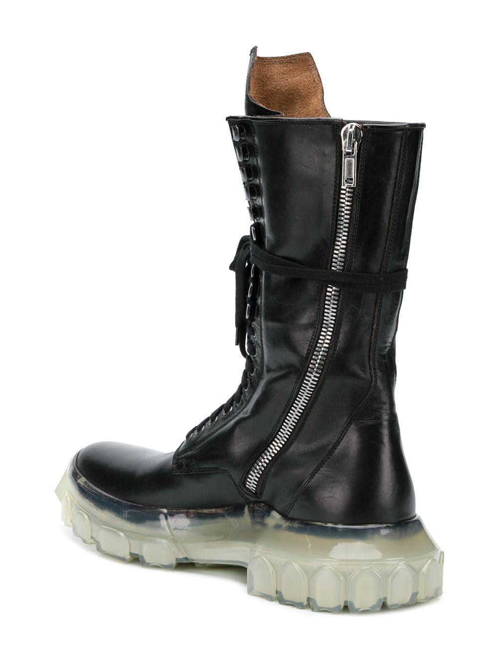 Rick owens lace up cheap boots