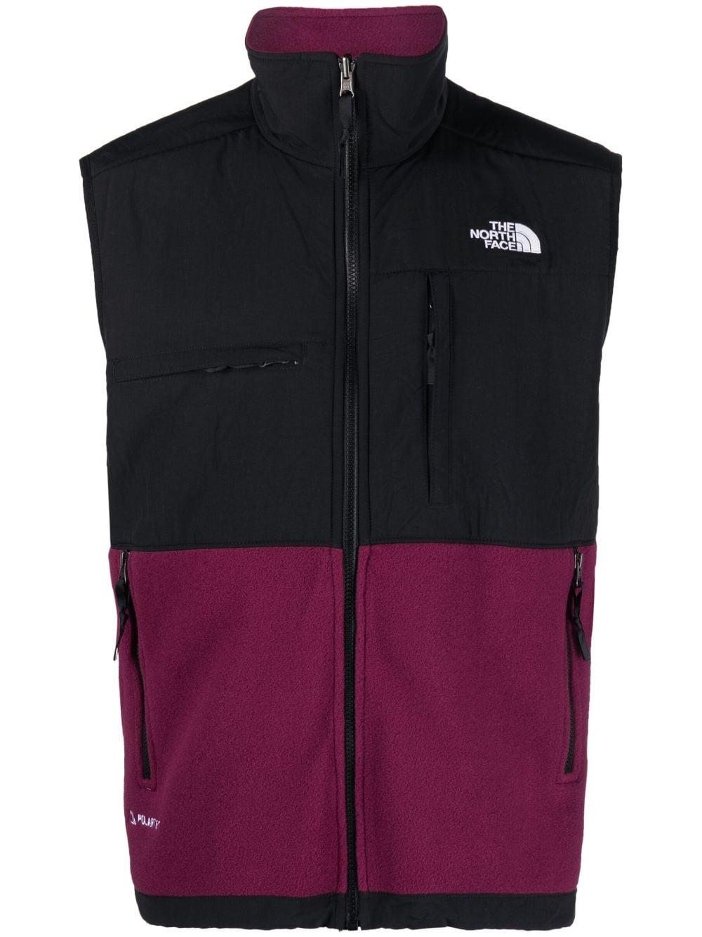 north face purple gilet