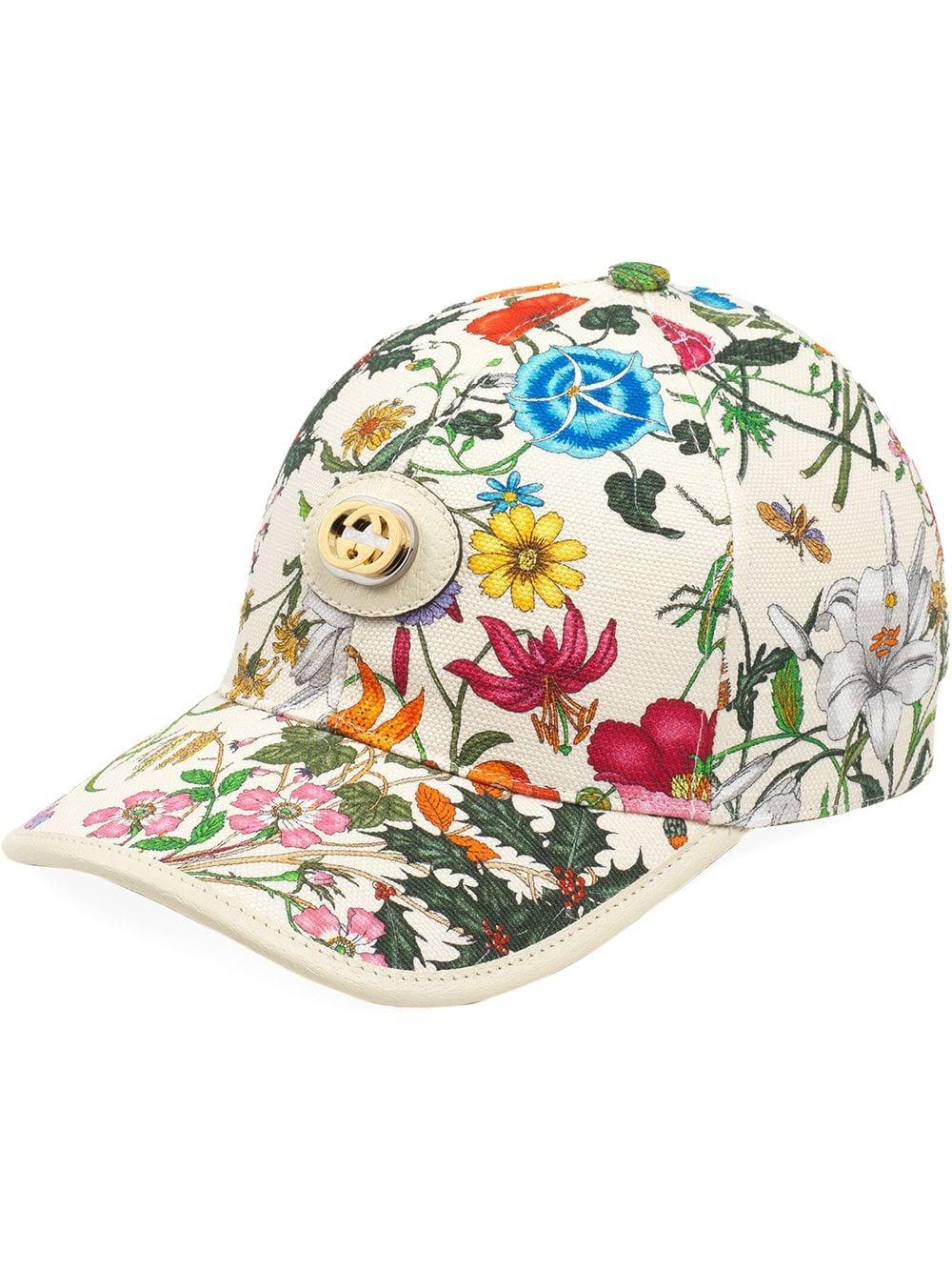 Gucci Baseball Hat in White | Lyst