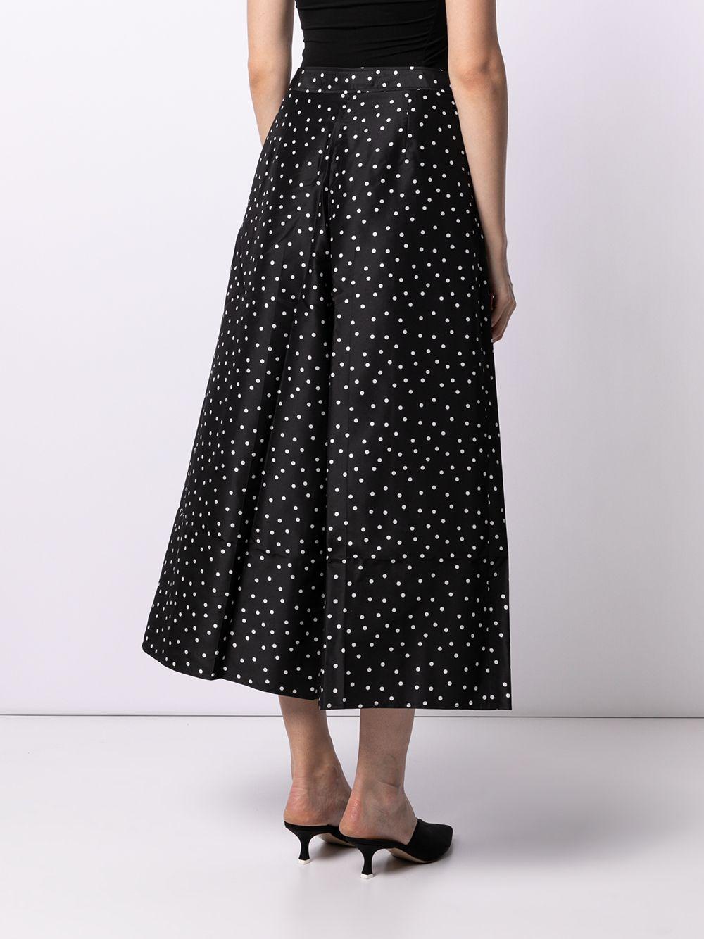 Pantalones con motivo de lunares Carolina Herrera de Seda de color Negro |  Lyst