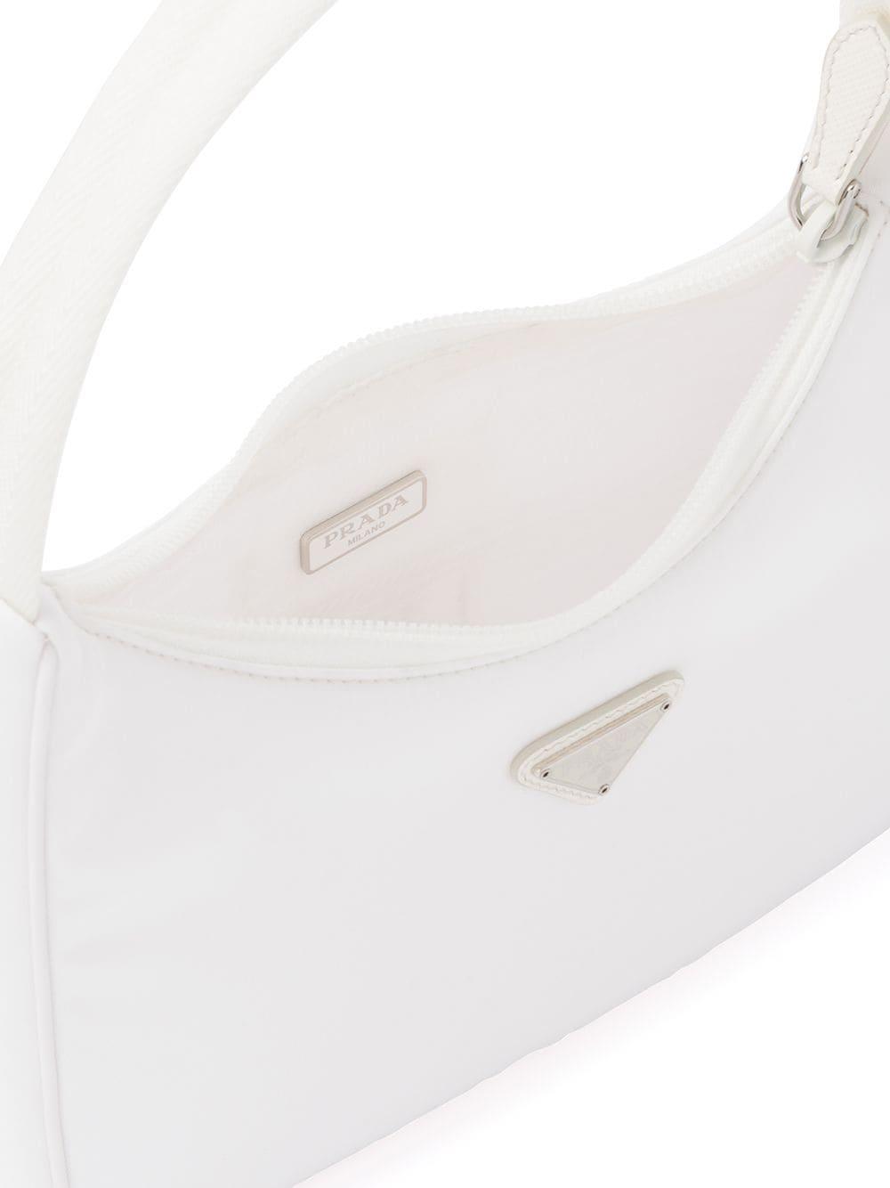 Prada Leather Re-edition 2000 Mini Bag in White | Lyst