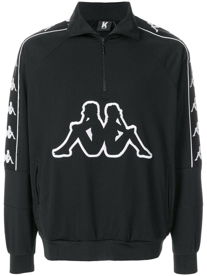 Kappa Kontroll Half Zip Banda Sweatshirt in Black for Men - Lyst