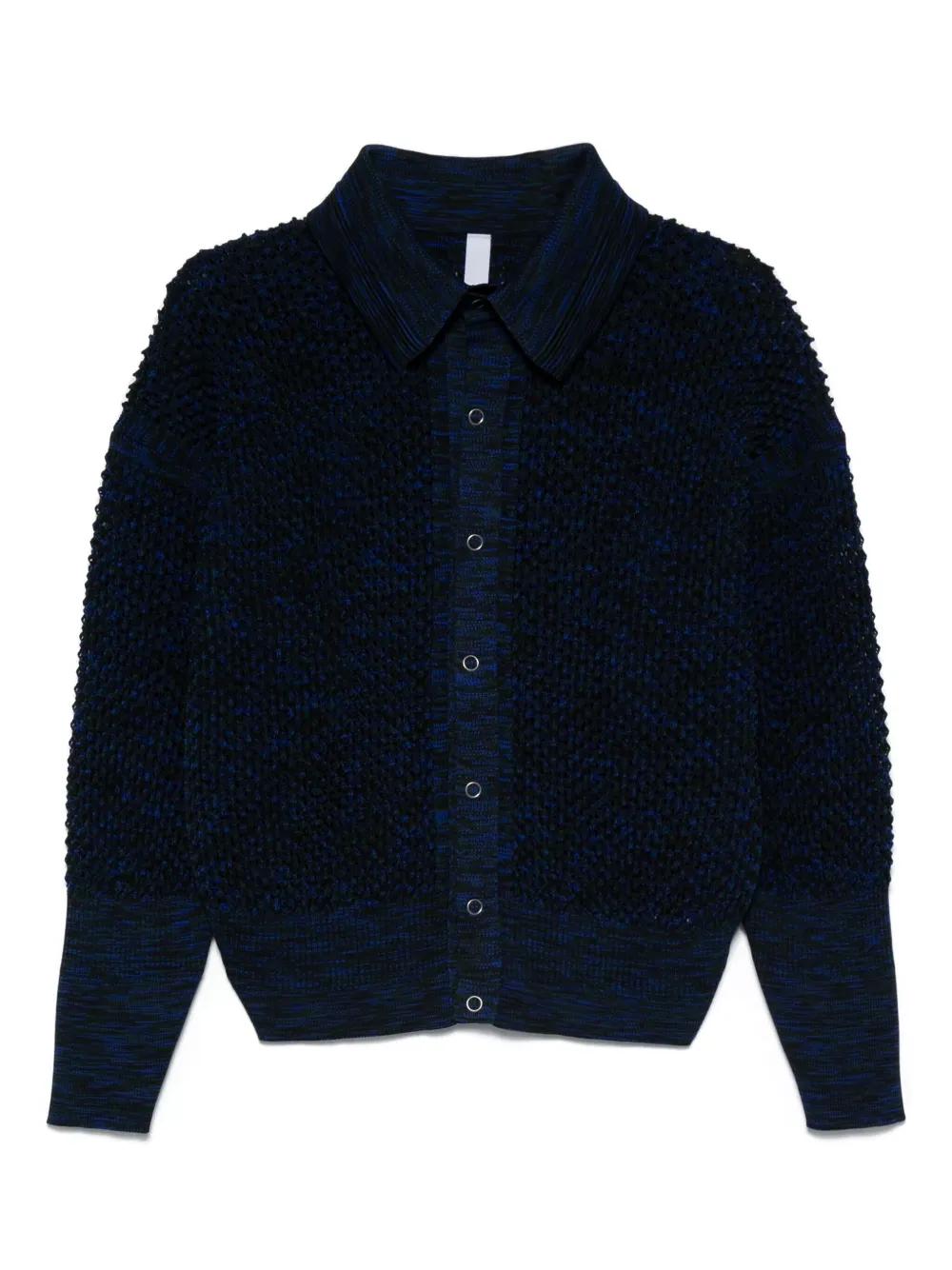 トップス CFCL LATTICE KNIKAT CROPPED CARDIGAN CFCL Lattice Knikat Cardigan in Blue for Men | Lyst