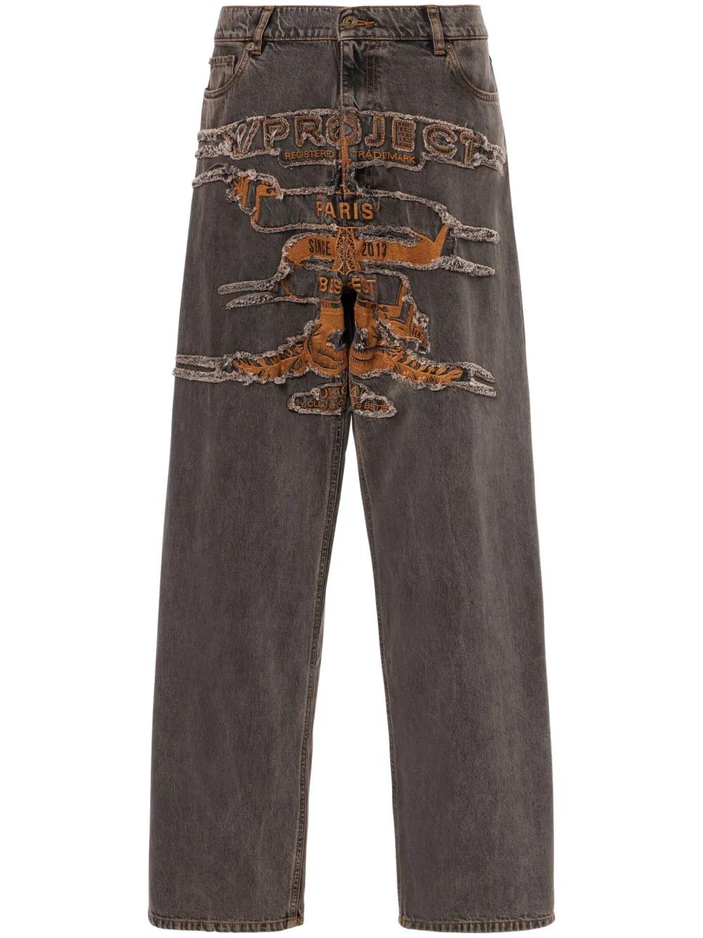 y/project cowboy cuff jeans カウボーイ デニムパンツ Y/Project Blue Maxi Cowboy Cuff Jeans Y/Project