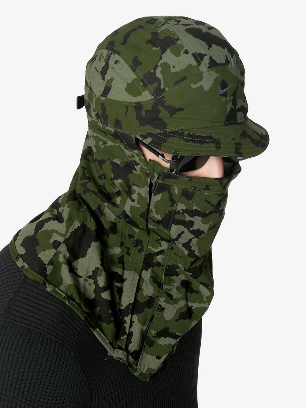 boss place assistance Nike Synthetic X Mmw Camouflage Cap Balaclava in Green for Men | Lyst