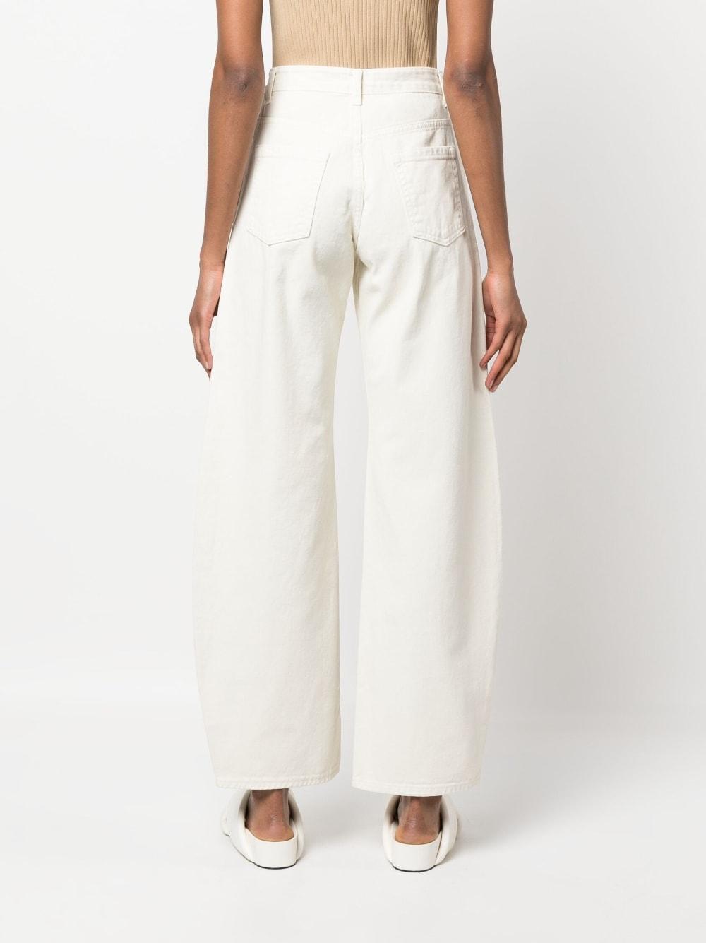 Low Wide Cocoon Jeans in White Lyst