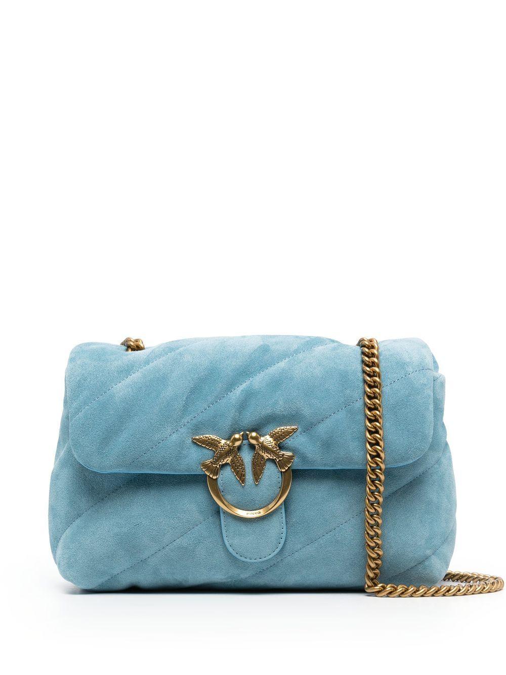 Pinko Classic Love Puffy Crossbody Bag in Blue | Lyst
