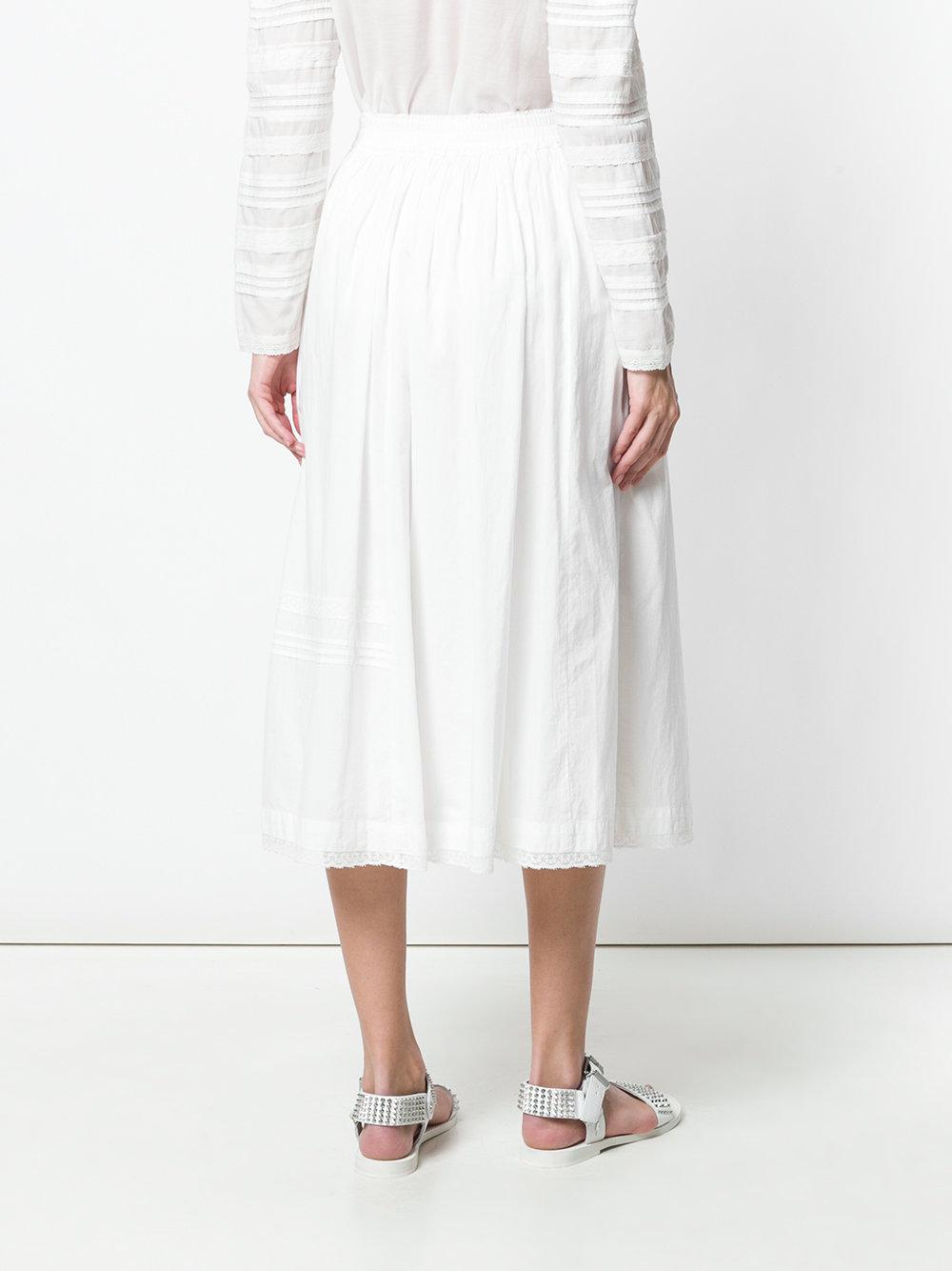 Zadig & Voltaire Cotton Jett Voile Skirt in White | Lyst Canada