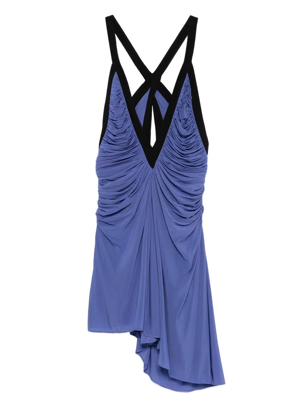 christopher esber dress blue Christopher Esber Floating Split Dress in Yves Blue