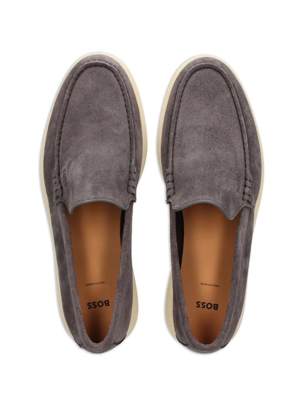 NEW BOSS-HUGO BOSS, Suede, “Driver”Loafers, Gray Penny Moccasin, Made in Europe HUGO BOSS Casual Loafers & Slip-On for Men for sale - eBay main image 4