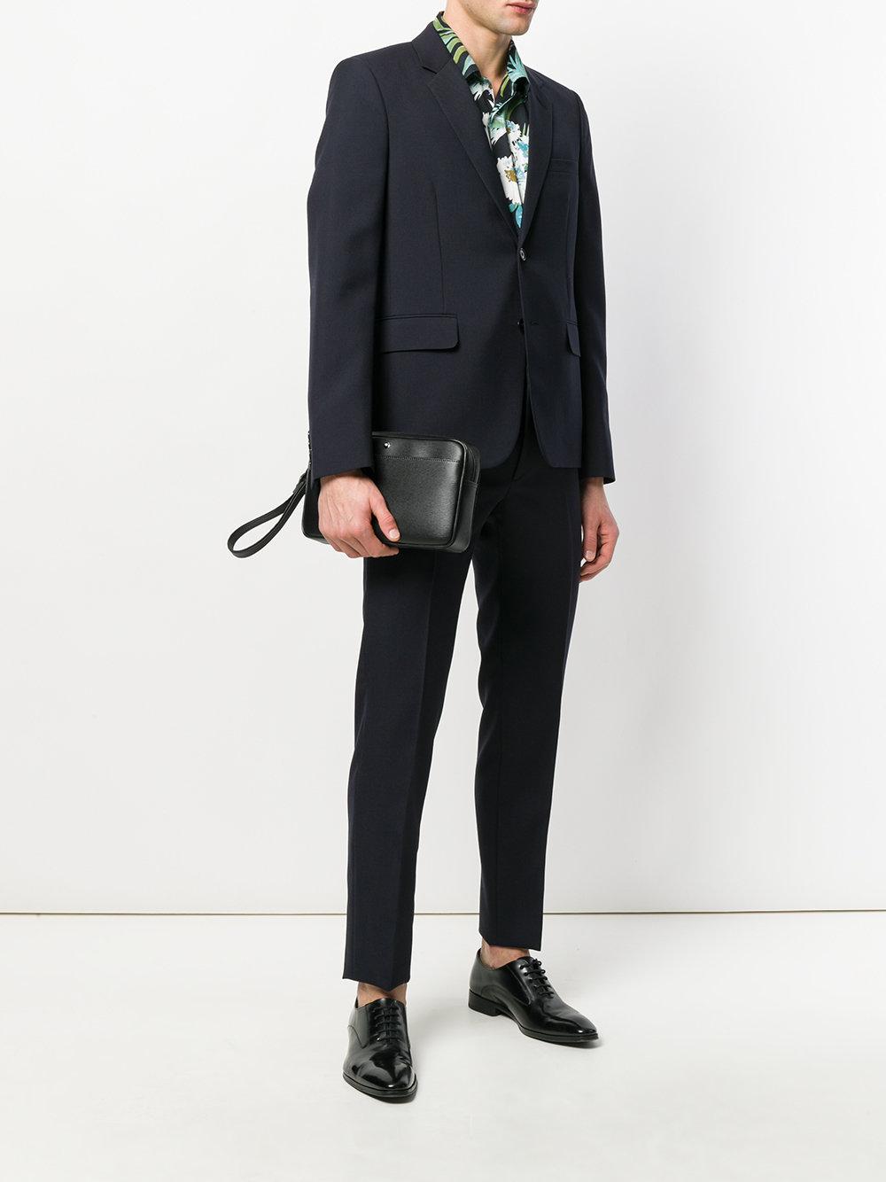 Montblanc Wrist Strap Clutch Bag in Black for Men | Lyst