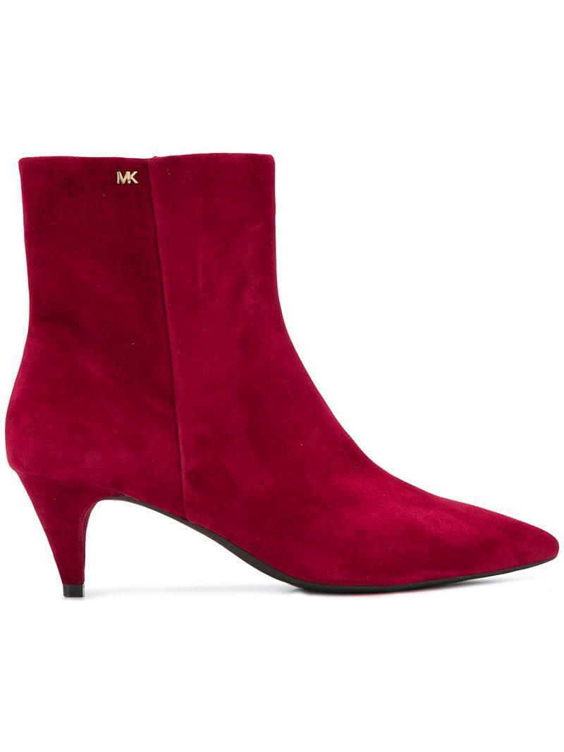mk red boots