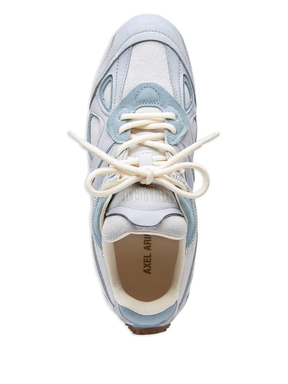 スニーカー AXEL ARIGATO Woman Sneakers White F1698003 BEIGE/BLACK WOMENS AXEL ARIGATO Lace Up LOW WHITE LEATHER SNEAKERS Size