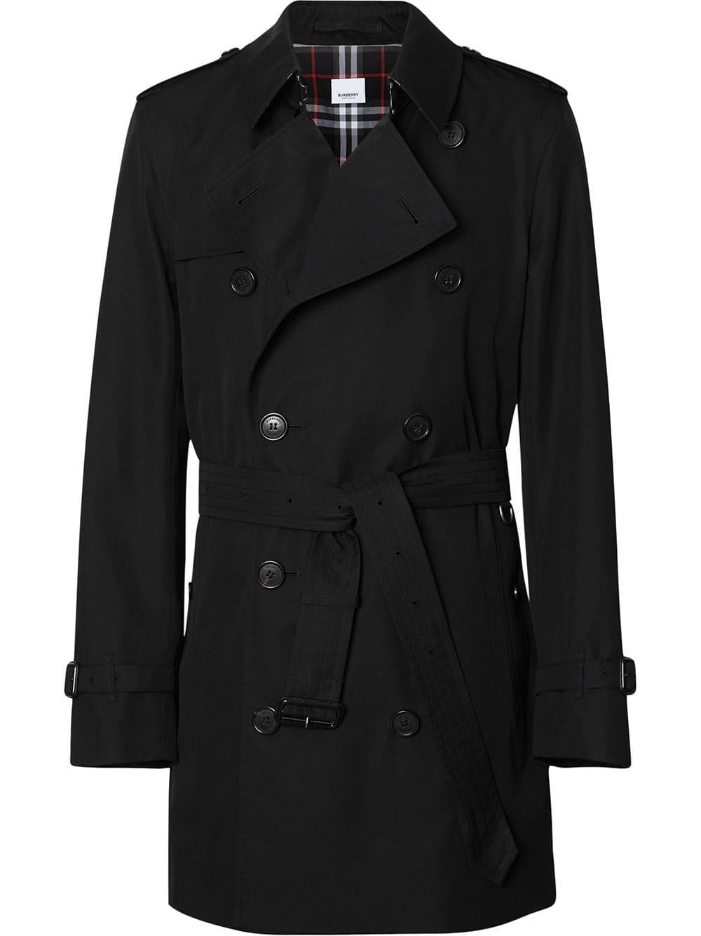 Burberry Cotton Gabardine Trench Coat in Black for Men - Save 25% - Lyst