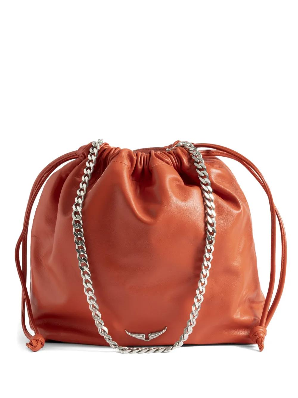ZADIG＆VOLTAIRE チェーン デニムショルダーバッグ スタッズ ブルー