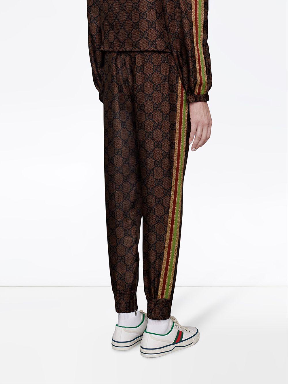 Gucci GG Supreme Print Track Pants in Brown - Save 30% - Lyst