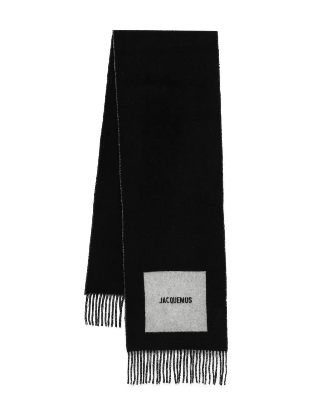 JACQUEMUS ブラック ラウンドカーレマフラー　スカーフ Jacquemus メンズ マフラー ＆ スカーフ | SSENSE 日本