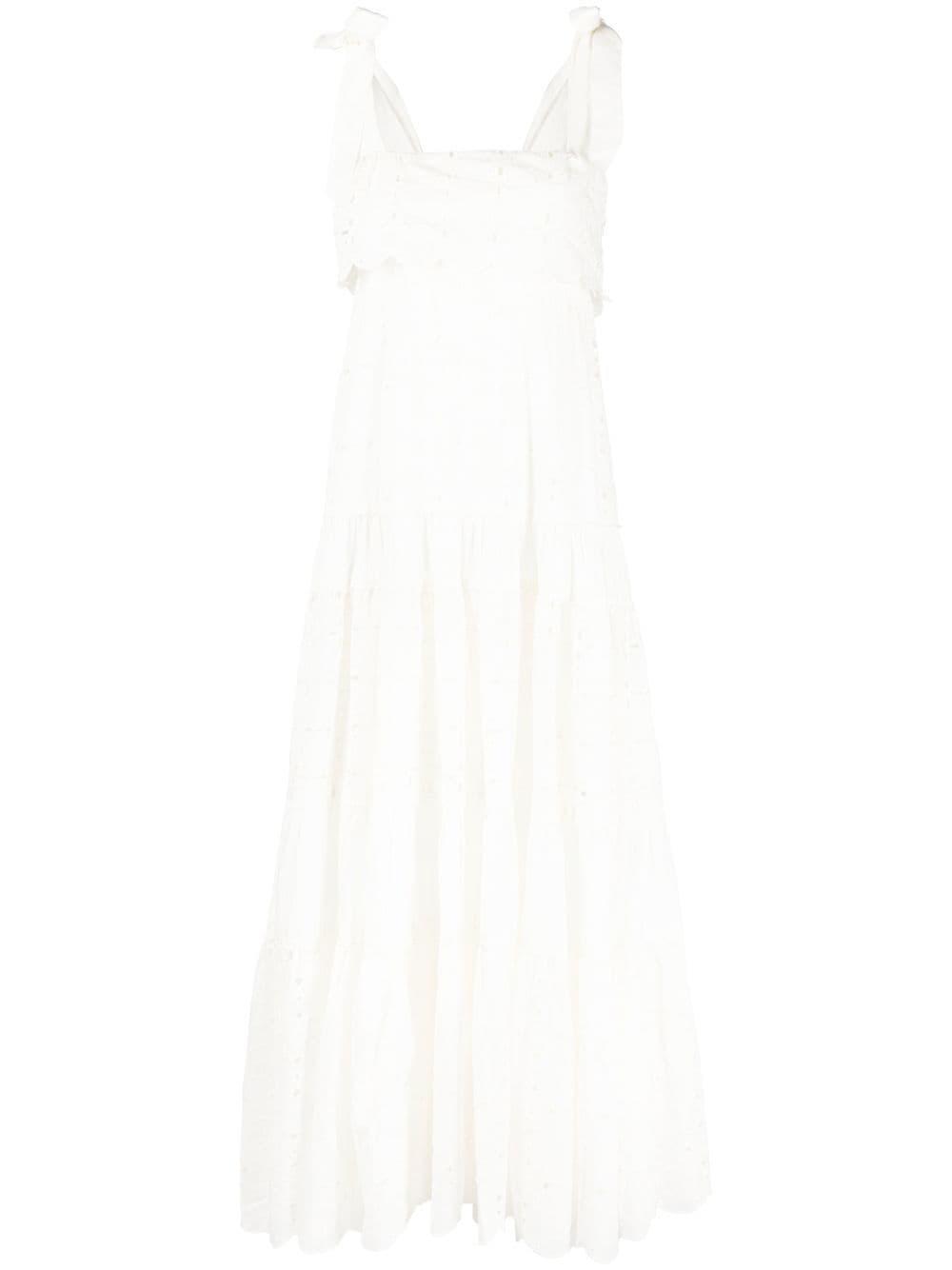 ALÉMAIS Evie Panelled Mini Dress in White | Lyst