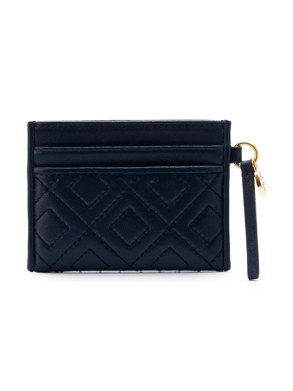 Tory Burch Quilted Card Holder in Blue Lyst