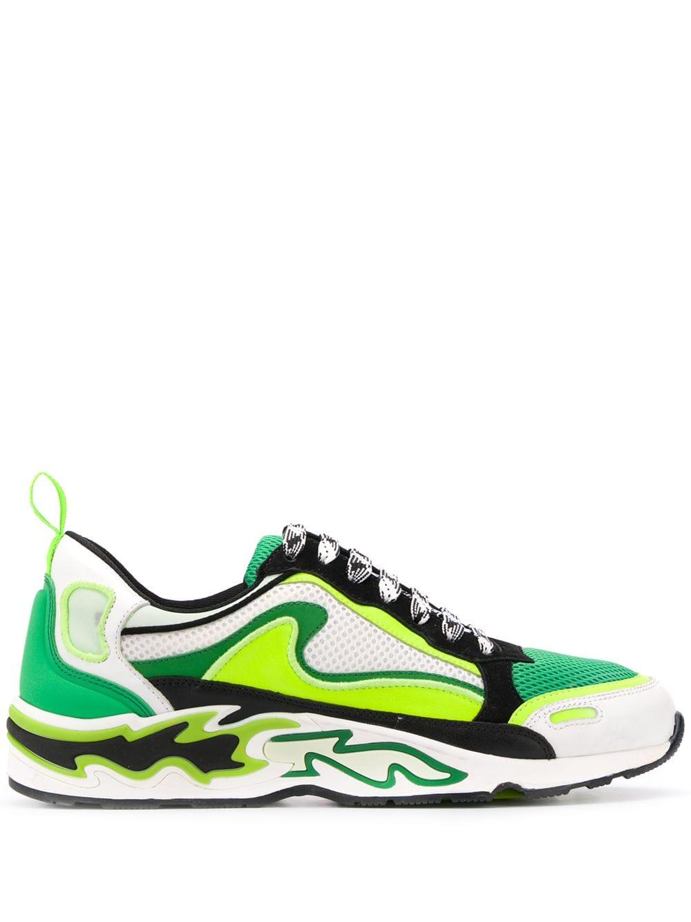Sandro Flame Sneakers in Green - Lyst