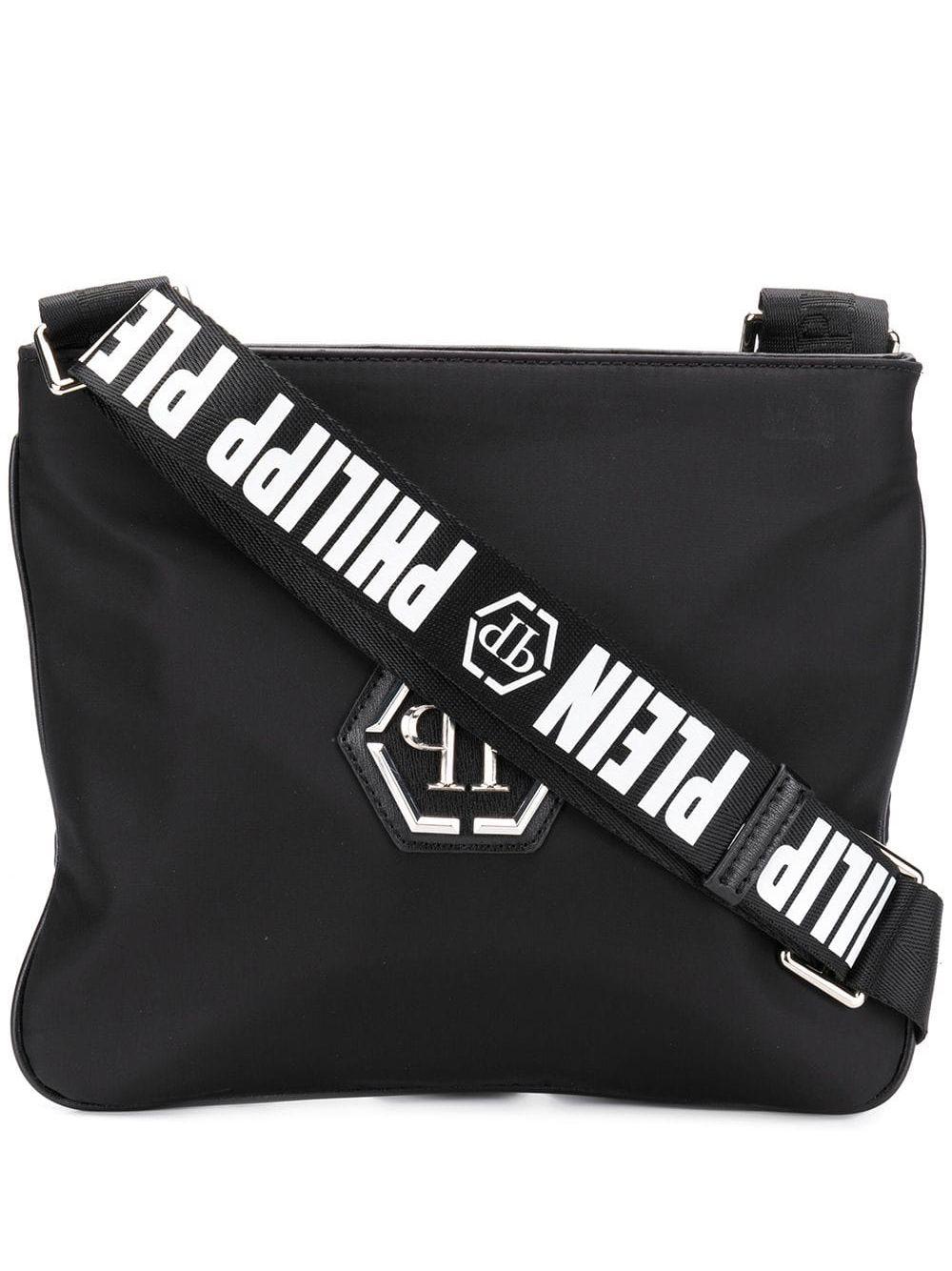 Philipp Plein Logo Strap Shoulder Bag in Black for Men | Lyst Australia