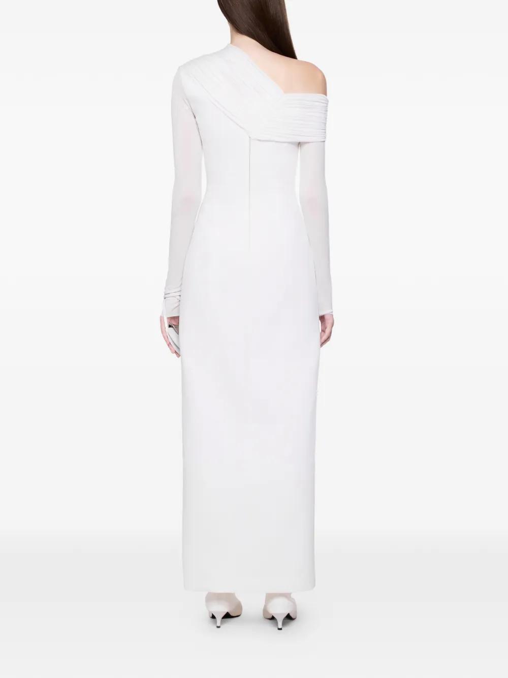 chinese dress ladies Bodycon Collection Women's White Long Sleeve Bandage Dress, Pearl White, XL main image 1