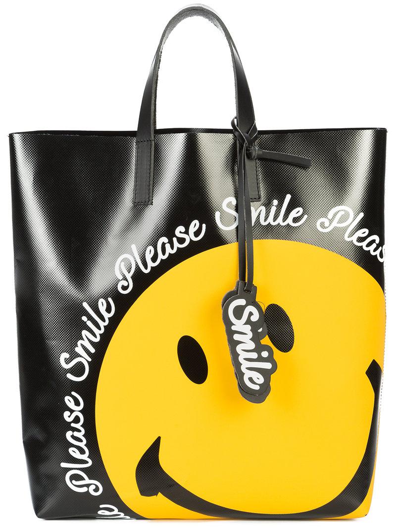 smiley face tote