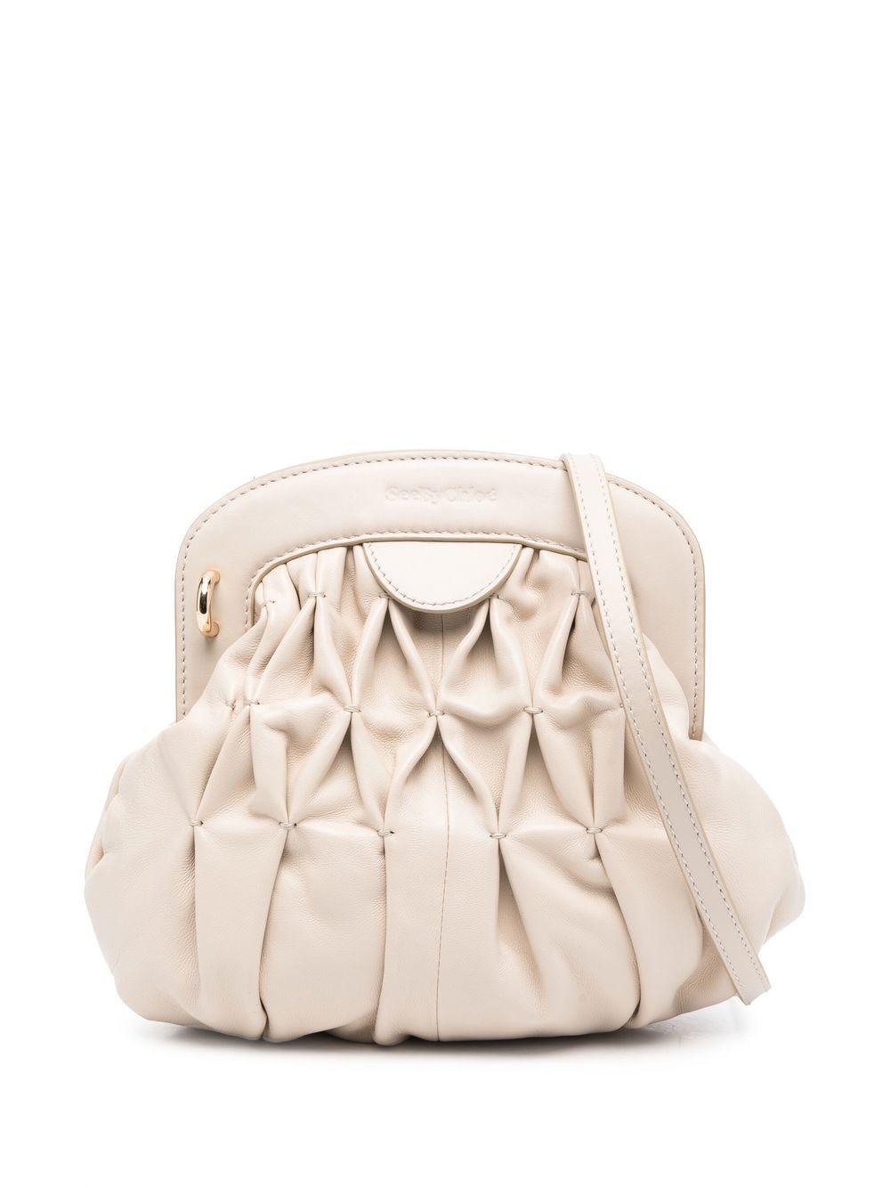 See By Chloé Piia Leather Crossbody Bag in Natural | Lyst