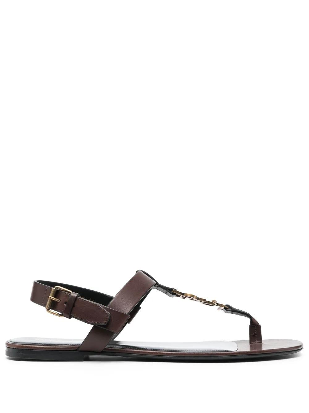 国内発送【Saint Laurent】イオス バックル レザー サンダル SAINT LAURENT イオス バックル レザー サンダル 人気 (Saint