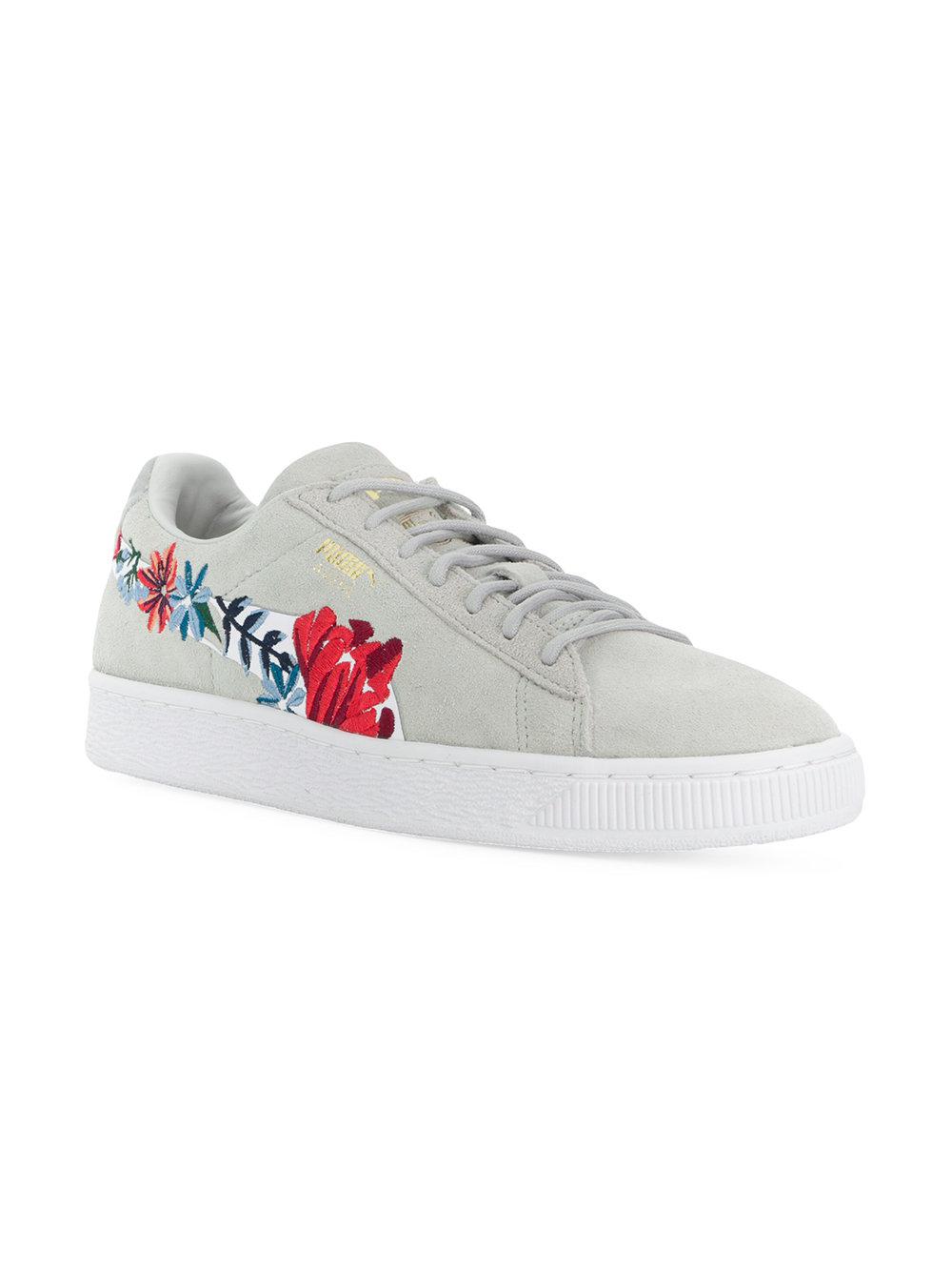 flower puma sneakers