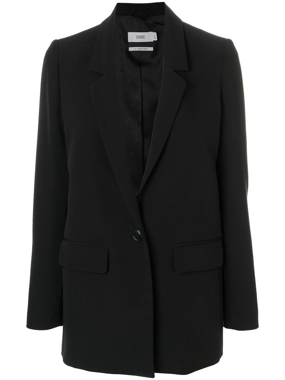 Closed Synthetic Relaxed Fit Blazer in Black - Lyst