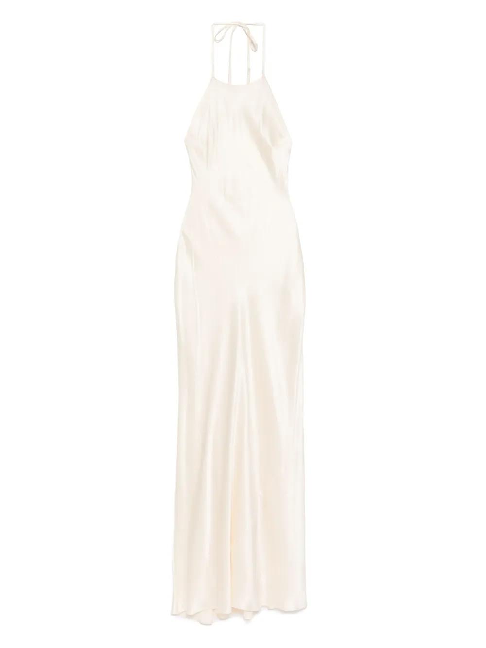 naked wardrobe halter dress Women's Naked Faux Fur Maxi Dress by Naked Wardrobe, Black / XS main image 0