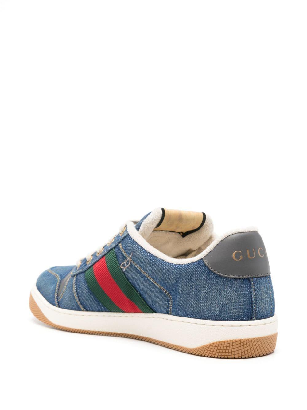 Farfetch Gucci Denim Sneakers Gucci Men's Gucci Tennis 1977
