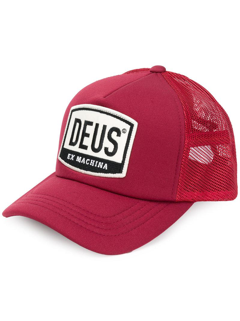 Deus Ex Machina Deus Baseball Cap in Red for Men | Lyst