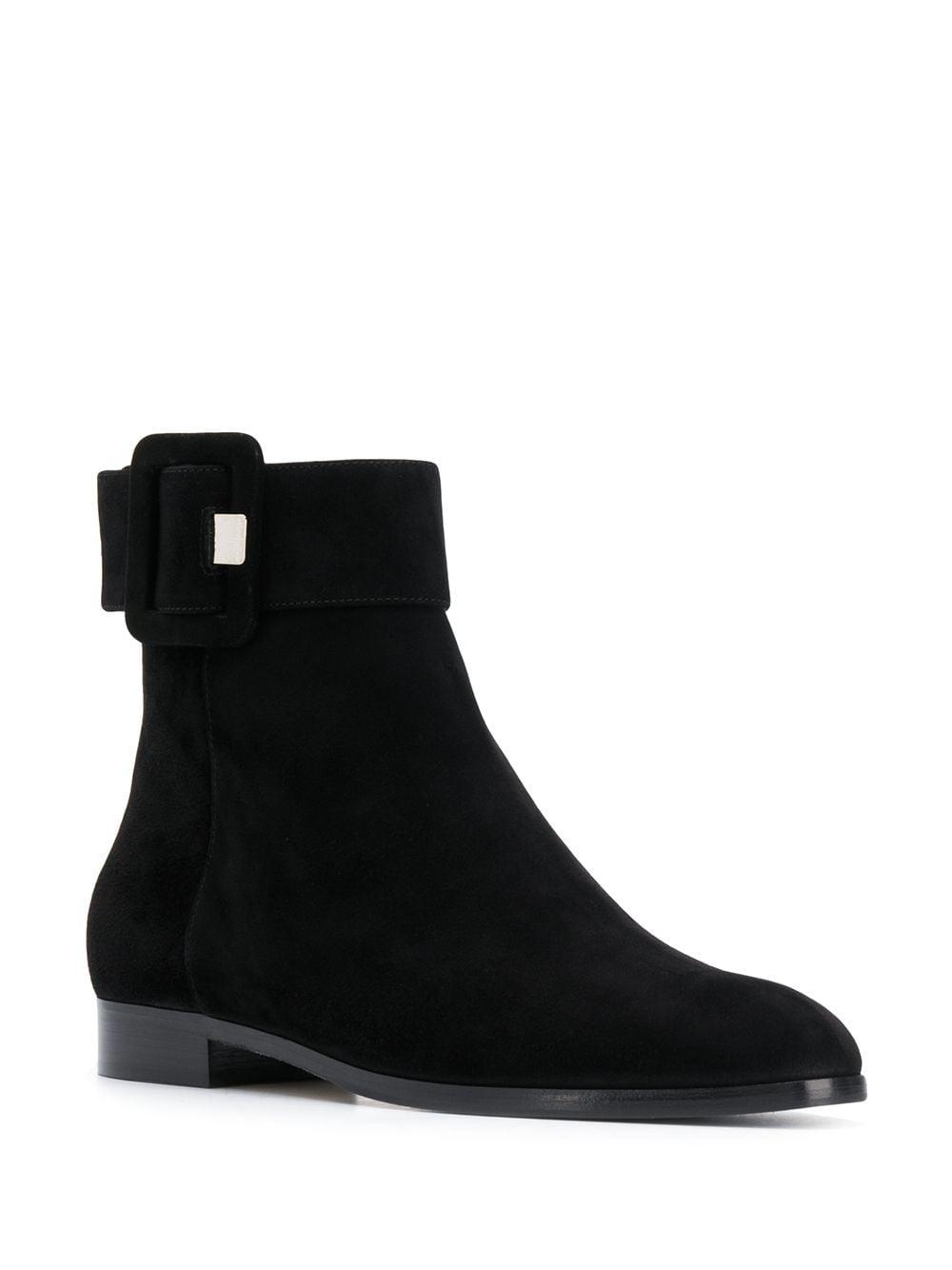 mia black ankle boots