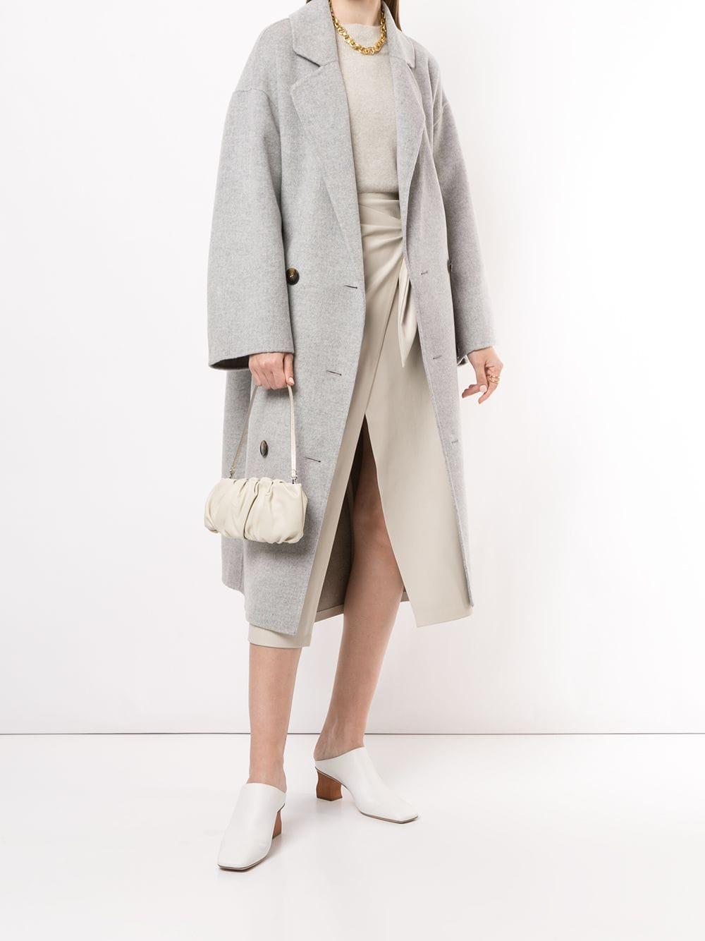 Loulou Studio Wool Borneo Oversized Coat in Grey (Gray) - Lyst