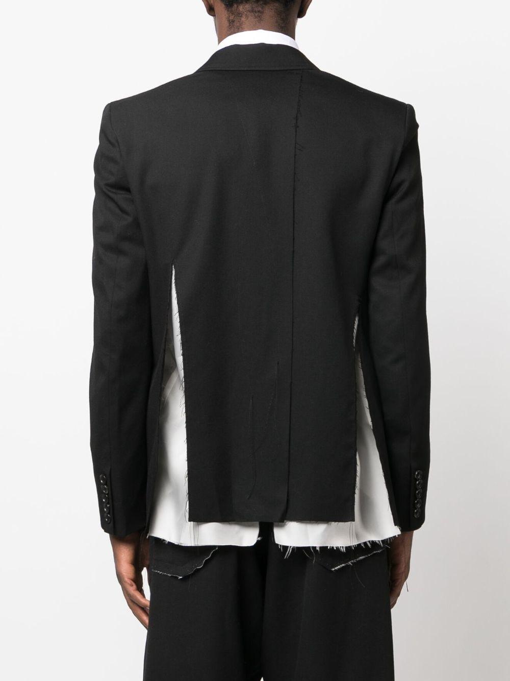 Sulvam Layered Single-breasted Wool Blazer in Black for Men | Lyst