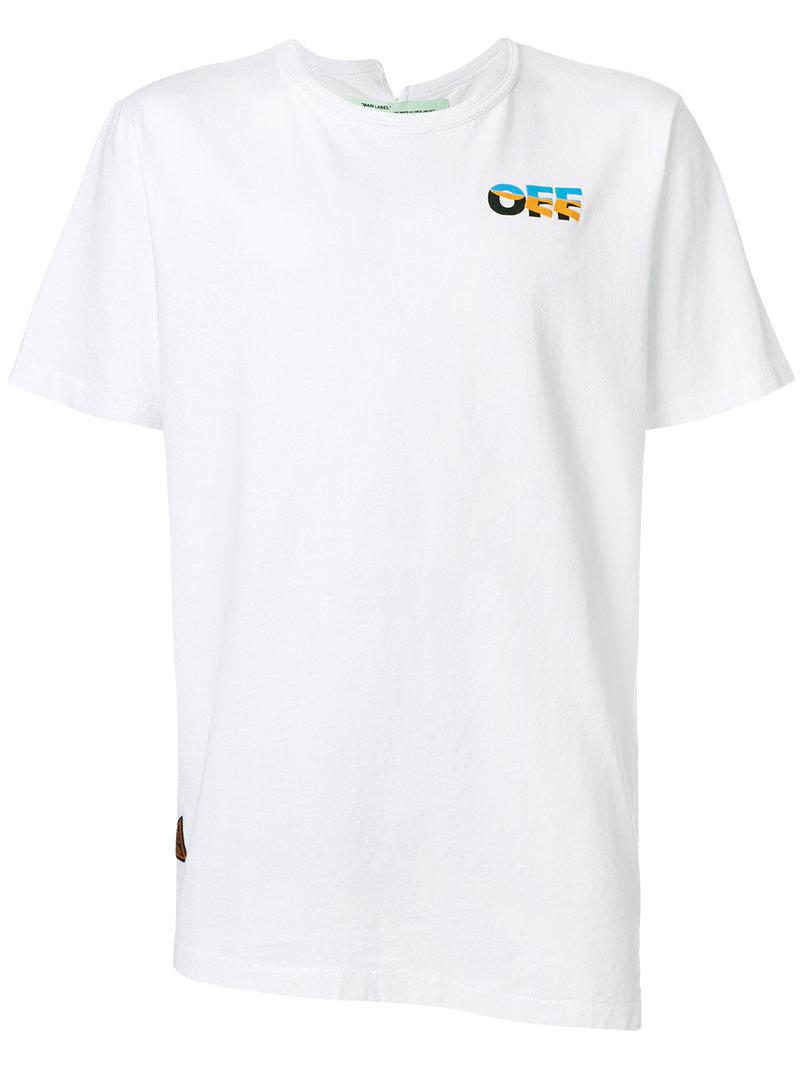 Lyst - Off-White C/O Virgil Abloh Logo Printed T-shirt in White for Men - Save 2%