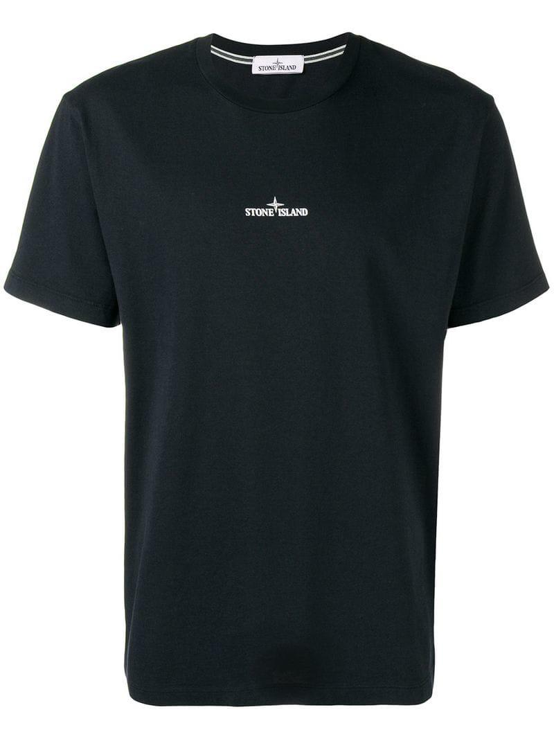 black stone island tshirt